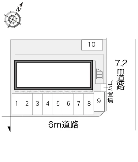 ★手数料０円★高崎市中居町４丁目　月極駐車場（LP）